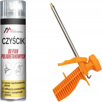 Vytlačovací pistole Pistole na montážní pěnu + čistič pěny Tradechem24