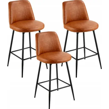 Barová Židle Vevor v odstínech hnědé, 98 cm, kovový