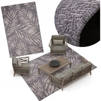 Koberec Módní tkaný kobereček Lineo 50x80 ODOLNÝ venkovní koberec #A016