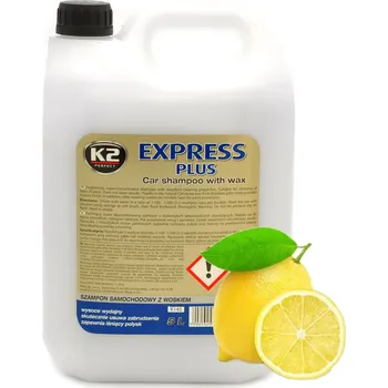 Autošampón K2 EXPRESS PLUS ŠAMPON S VOSKEM CITRON 5L