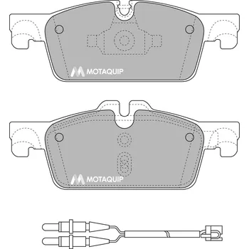 Brzdová destička Sada brzdových destiček, vždy 4 kusy v sadě MOTAQUIP LVXL1681