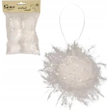 Vánoční dekorace Sada 6 SNĚHOVÝCH KOULÍ vánoční ozdoby vánoční baňky