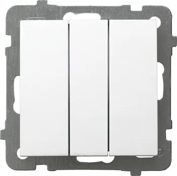vypínač Trojitý vypínač Klasik, Podomítkový Ospel bílý ŁP-24G/m/00