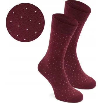 Pánské ponožky Pako Jeans Ponožky Klasické pánské vysoké ponožky bavlněné červené velikost 41-45