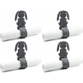 Velikonoční dekorace Plstěný ubrousek na Velikonoce Zajíček 21 cm