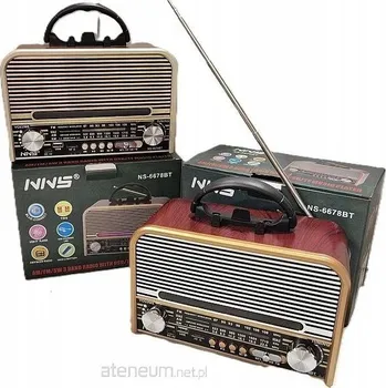 Bluetooth reproduktor Kovový reproduktor Adar do auta 26x10 cm, Bluetooth, s USB kabelem, s rádiem