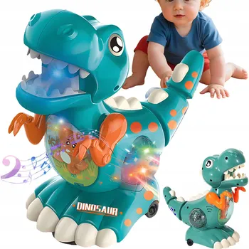 ELEKTRICKÁ HRAČKA TYRANNOSAURUS REX PRO MIMINKA S HUDBOU A SVĚTLY