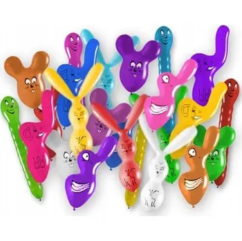 Balónek Balónky zvířátka mix tvarů a barev 50-70cm 5ks
