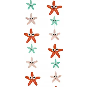 Girlanda Podmořská říše Hvězdice banner Happy Birthday 400 cm