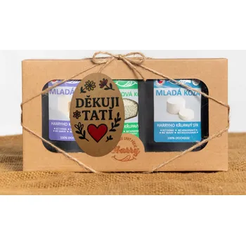 Dárková krabička Křupavý sýr Dárková sada 3 druhů lyo sýrů nejen od kozičky děkuji tati (Křupavý sýr Dárková sada 3 druhů lyo sýrů nejen od kozičky děkuji tati)