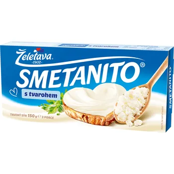 CZ distribuce Želetava Smetanito s tvarohem sýr tavený chlaz. 150 g