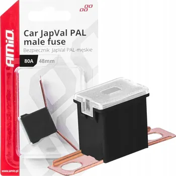 Autopojistky Automobilová pojistka JAPVAL PAL samec 48mm 80A AMIO-03423