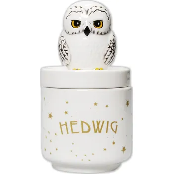 Dóza na potraviny OEM Keramická dóza Harry Potter: Kawaii Hedvika (výška 14 cm | objem 180 ml)