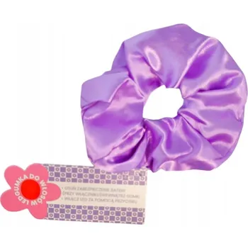 LED scrunchie gumička do vlasů, světle fialová