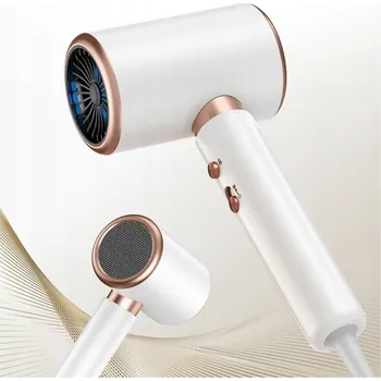 Fén Fén na vlasy hotelový nástěnný lehký s držákem silný 2000W bílý