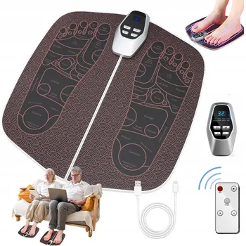 Masážní přístroj ELEKTROSTIMULÁTOR SVALŮ EMS MASÁŽNÍ PŘÍSTROJ NA NOHY A RUCE, MASÁŽNÍ PODLOŽKA PRO AKUPRESURU