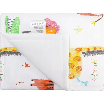 Dětská deka Bavlněná deka pro miminko 100% měkká oboustranná 100x130cm Animal