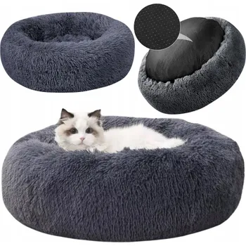 Pelíšek pro psa APTEL PELECH PRO PELÍŠEK PRO PSA KOČKU 60 cm TMAVĚ ŠEDÝ