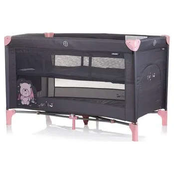 Dětská postýlka CHIPOLINO Postýlka cestovní Ariel Flamingo