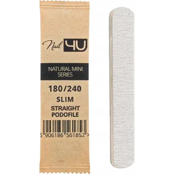 NAIL4U Pilník na nehty MINI Podofile PROSTY SLIM STRAIGHT 180/240 1 Ks