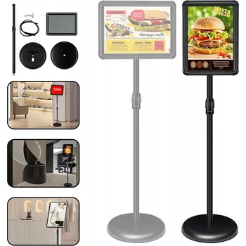 INFORMAČNÍ STOJAN A3 REKLAMNÍ TABULE na plakát ČERNÝ STOJAN NA REKLAMU MENU