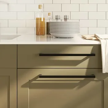 vidaXL Nábytkové úchytky 5 ks 320 mm nerezová ocel [155410] Barva: Černá