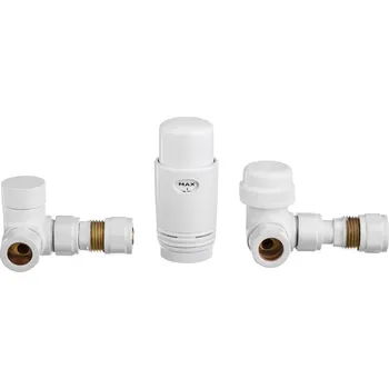 Hlavice pro radiátor Invena CD-25-B15-S termostatická sada bílá