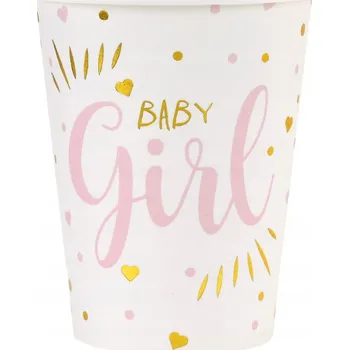 Party nádobí Papírové Kelímky pro holčičky 270ml 10 Ks