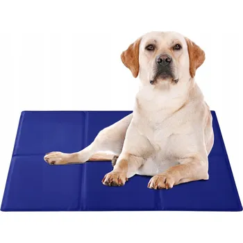 Pelíšek pro psa Chladicí Podložka Pro Psa Kočku Pelíšek 90x60cm Velikost XL Modrá