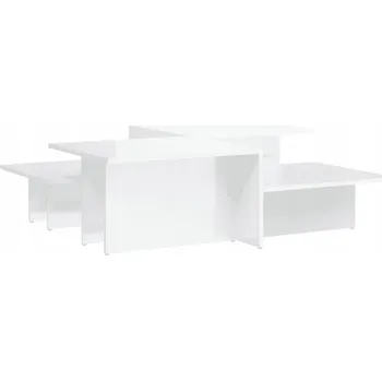 Konferenční stolek Bílé konferenční stolky, 111,5x50x33 cm, dřevotříska