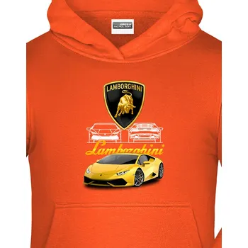 Chlapecká mikina Dětská mikina Lamborghini, Barva Oranžová, Velikost 146-152, Canvas Dětská mikina Bezvatriko.cz 2327
