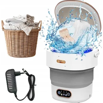 Pračka MINI TURISTICKÁ SKLÁDACÍ AUTOMATICKÁ PRAČKA S VÍŘIVKOU 12L