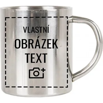 Termohrnek Nerezový termohrnek s vlastním potiskem, Barva Nerez, Velikost 400 ml, Canvas Nerezový termo-hrnek