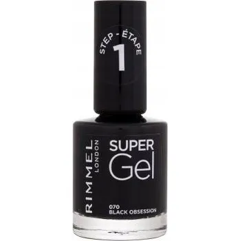 Lak na nehty Lak na nehty Rimmel Black Obsession 12 ml