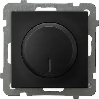 vypínač Otočný stmívač Klasik Ospel černý ŁP-8GL2/m/33