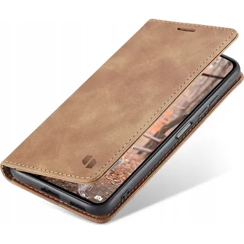 Pouzdro na mobilní telefon Flipové pouzdro Spacecase pro Xiaomi Mi 11 Lite žluté