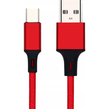 Datový kabel Kabel PAWONIK USB - USB typ C 1 m červený