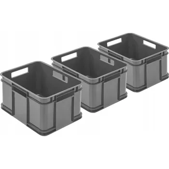 Úložný box Úložný box Pafen šedý plast 16 l 3 ks