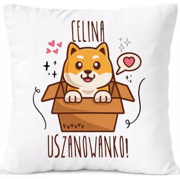 Polštář Dárek Polštář pro Lucynu, dceru dítěte s potiskem