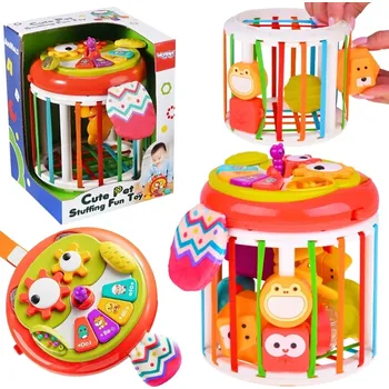 woopie interaktivní senzorická kostka a válec s hudebním panelem