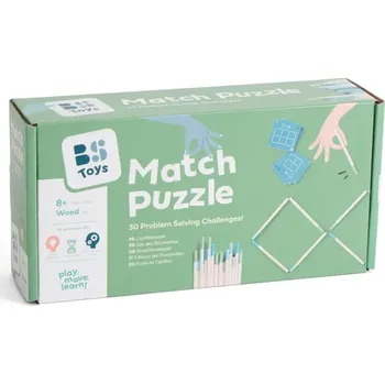 Hlavolam Dřevěný sirkový hlavolam – logická hra pro děti od 8 let