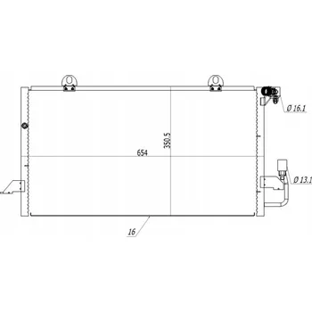 Výparník klimatizace Hart 614 544 Kondenzátor klimatizace