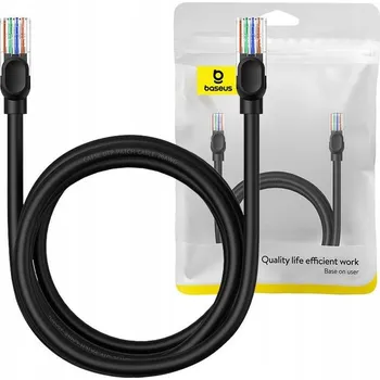 Datový kabel Síťový kabel Baseus Ethernet CAT5, 2 m (černý)