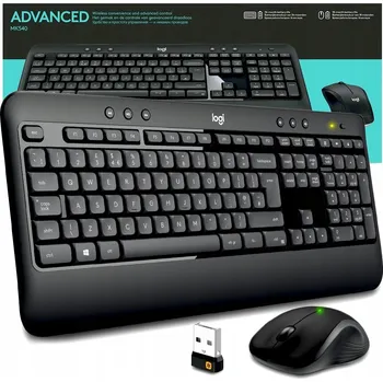 Klávesnice Bezdrátová sada klávesnice a myši Logitech MK540 QWERTY
