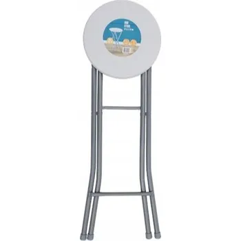 Barová židle Barová stolička 71 x 31 cm bílo-šedá TIP skládací, kompaktní