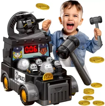 Woopie zručnostní hra Udeř krtka – policejní vůz s příslušenstvím