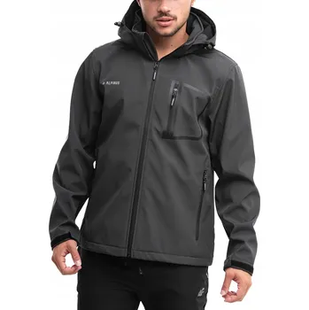 Pánská softshellová bunda ALPINUS Pánská softshellová bunda S KAPUCÍ STENSHUVUD, voděodolná, XL