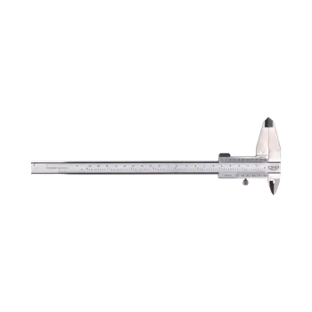 Posuvné měřítko Posuvné meradlo s hĺbkomerem KINEX 200 mm, 0,02 mm, aretácia skrutkou, paralelné vedenie, monoblok, TOP QUALITY, DIN 862