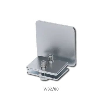 Pohon brány Pozinkovaná záslepka pro C-profil 80x80x5 mm samonosné brány