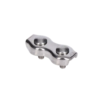 Zábradlí Lanková svorka - dvojitá (duplex) pro nerezové lanko Ø4 mm, broušená nerez K320 / AISI304